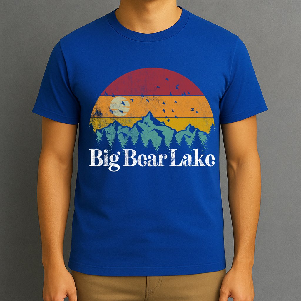 Big Bear Lake California 70S 80S Retro Vintage Mountain Ski Gift T-Shirt