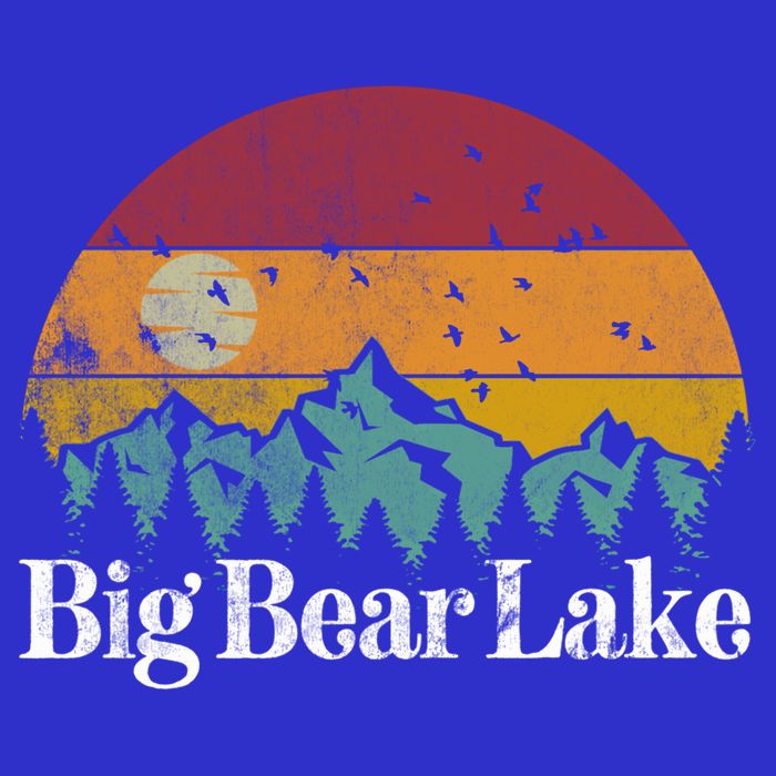 Big Bear Lake California 70S 80S Retro Vintage Mountain Ski Gift T-Shirt
