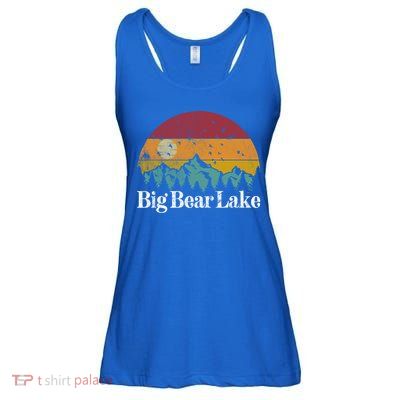 Big Bear Lake California 70S 80S Retro Vintage Mountain Ski Gift Ladies Essential Flowy Tank