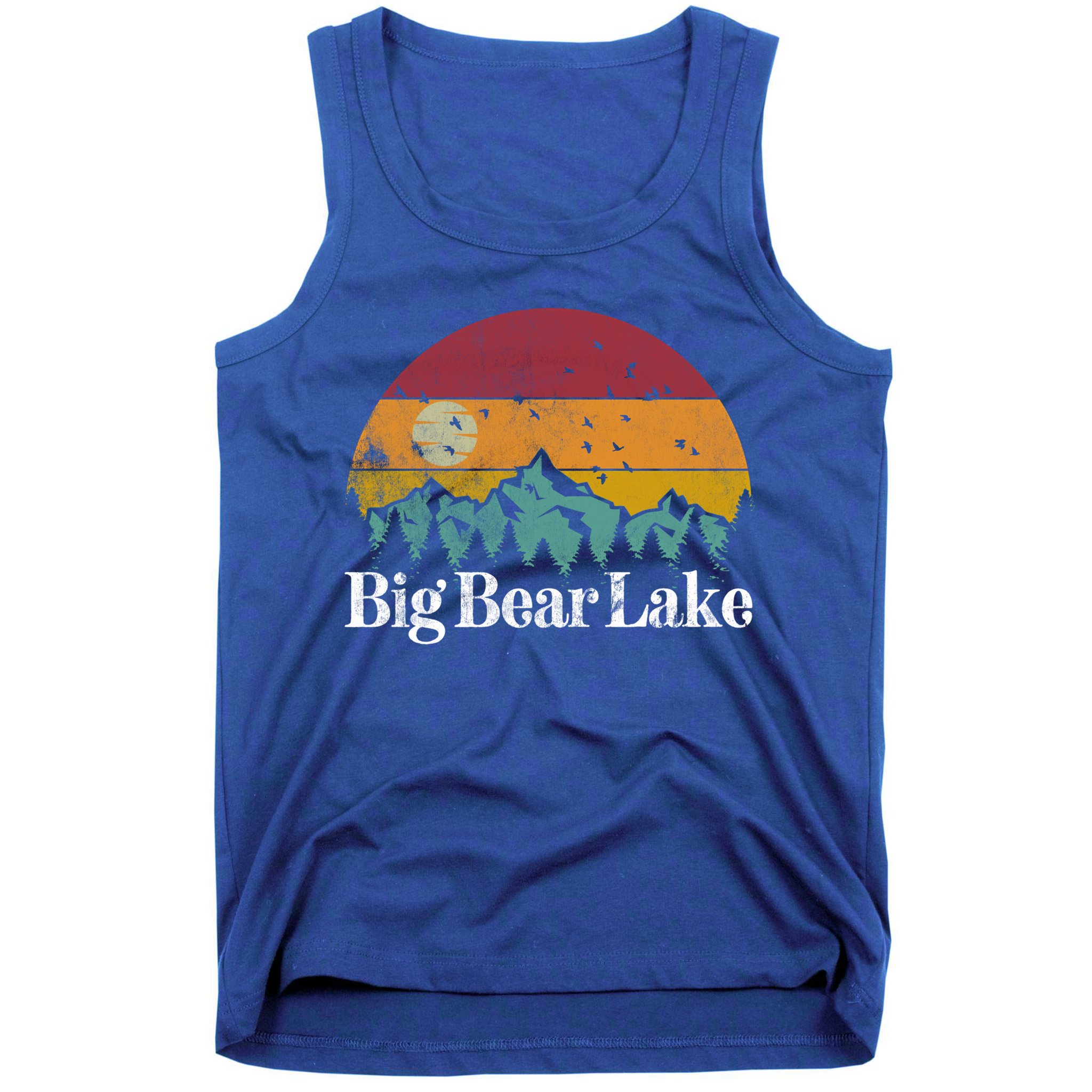 Big Bear Lake California 70S 80S Retro Vintage Mountain Ski Gift Tank Top