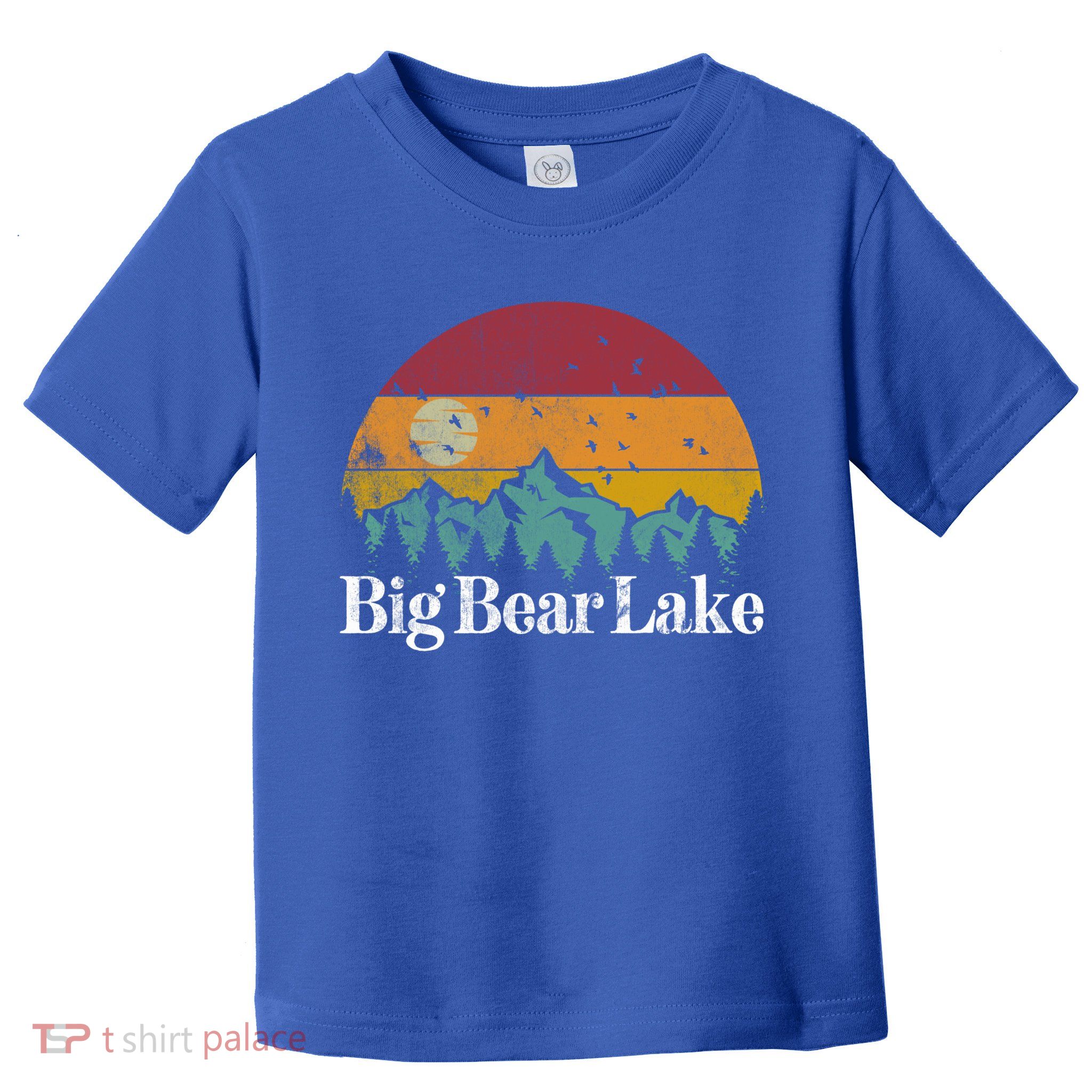 Big Bear Lake California 70S 80S Retro Vintage Mountain Ski Gift Toddler T-Shirt