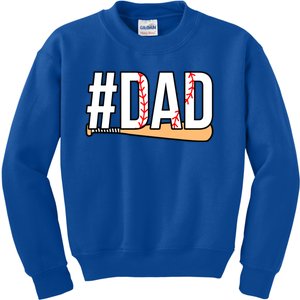 Best Baseball Lover Dad Coach Sports Player Graphic Meaningful Gift Kids Sweatshirt