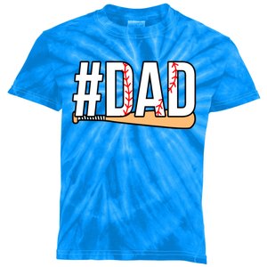 Best Baseball Lover Dad Coach Sports Player Graphic Meaningful Gift Kids Tie-Dye T-Shirt