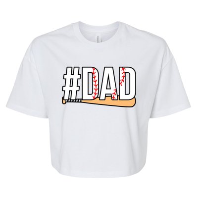 Best Baseball Lover Dad Coach Sports Player Graphic Meaningful Gift Bella+Canvas Jersey Crop Tee