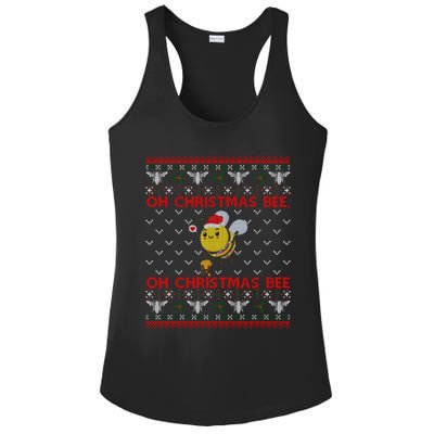 Bumble Bee Lover Funny Christmas Funny Gift Ugly Sweater Funny Gift Ladies PosiCharge Competitor Racerback Tank