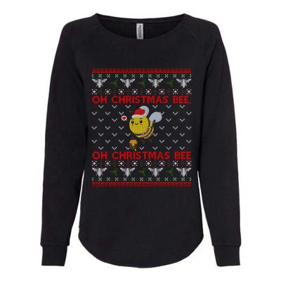 Bumble Bee Lover Funny Christmas Funny Gift Ugly Sweater Funny Gift Womens California Wash Sweatshirt