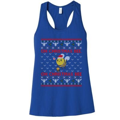 Bumble Bee Lover Funny Christmas Funny Gift Ugly Sweater Funny Gift Women's Racerback Tank