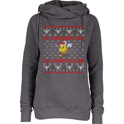 Bumble Bee Lover Funny Christmas Funny Gift Ugly Sweater Funny Gift Womens Funnel Neck Pullover Hood