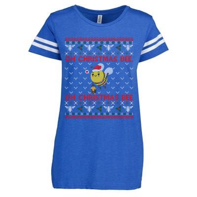 Bumble Bee Lover Funny Christmas Funny Gift Ugly Sweater Funny Gift Enza Ladies Jersey Football T-Shirt