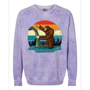 Bigfoot Bigfoot Lover Tee Retro Mythical Creatures Colorblast Crewneck Sweatshirt