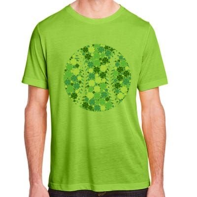 Baseball Ball Lucky Green Shamrock Clover Gift St Patricks Day Gift Adult ChromaSoft Performance T-Shirt