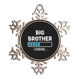 Big Brother Loading Pregnancy Announcement Metallic Star Ornament