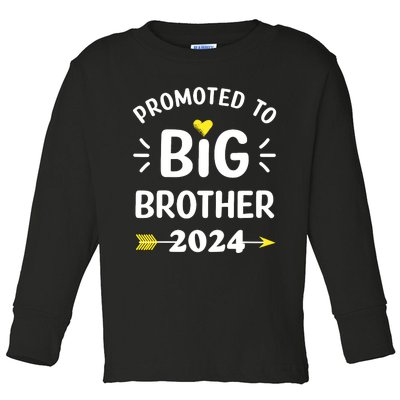 Big Brother Loading 2024 Promoted To Big Brother 2024 Toddler Long Sleeve Shirt