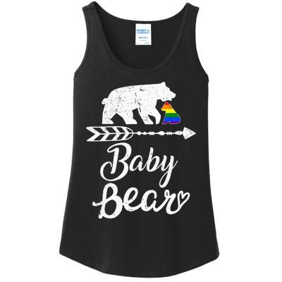 Baby Bear Lgbt Lgbtq Rainbow Pride Gay Lesbian Ladies Essential Tank