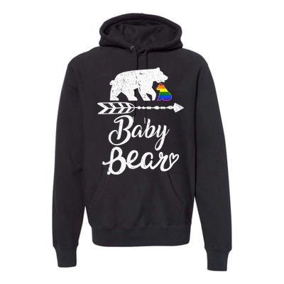 Baby Bear Lgbt Lgbtq Rainbow Pride Gay Lesbian Premium Hoodie