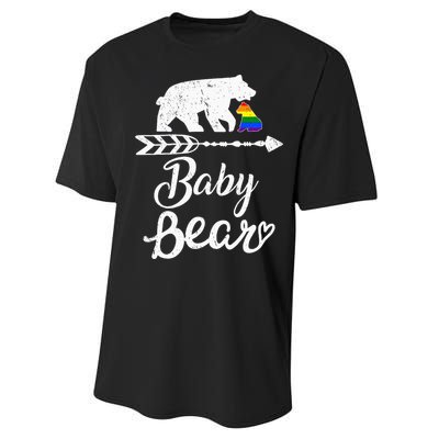 Baby Bear Lgbt Lgbtq Rainbow Pride Gay Lesbian Performance Sprint T-Shirt