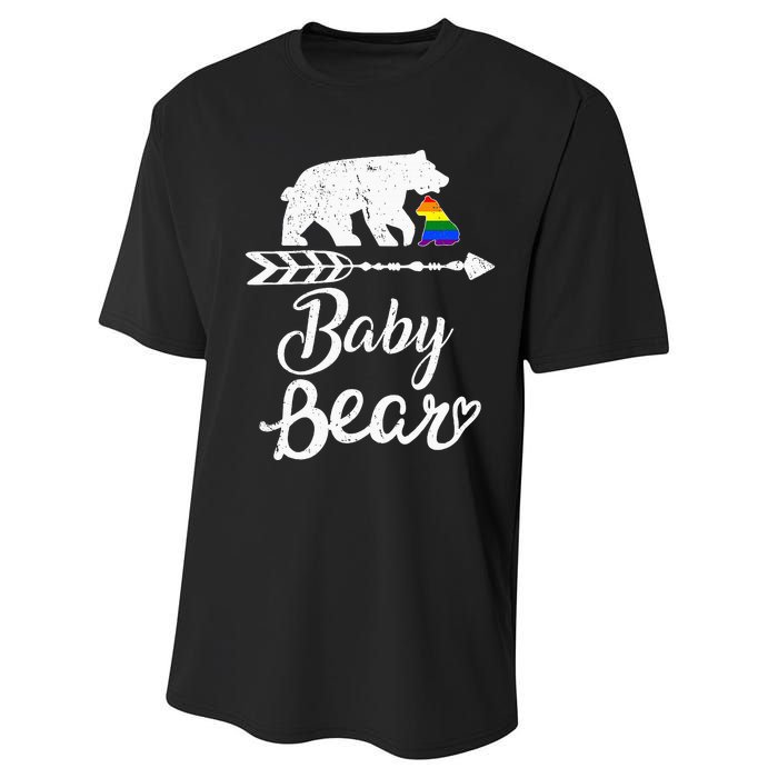 Baby Bear Lgbt Lgbtq Rainbow Pride Gay Lesbian Performance Sprint T-Shirt