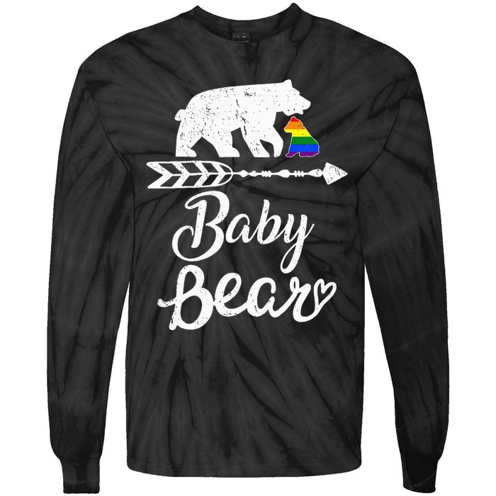 Baby Bear Lgbt Lgbtq Rainbow Pride Gay Lesbian Tie-Dye Long Sleeve Shirt