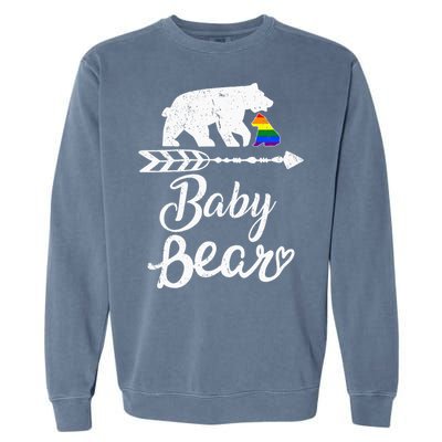 Baby Bear Lgbt Lgbtq Rainbow Pride Gay Lesbian Garment-Dyed Sweatshirt