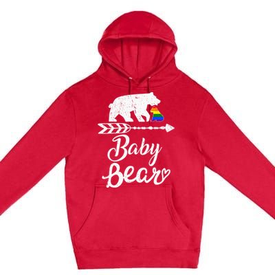 Baby Bear Lgbt Lgbtq Rainbow Pride Gay Lesbian Premium Pullover Hoodie