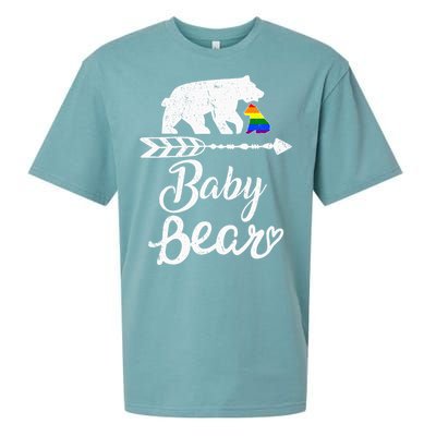 Baby Bear Lgbt Lgbtq Rainbow Pride Gay Lesbian Sueded Cloud Jersey T-Shirt