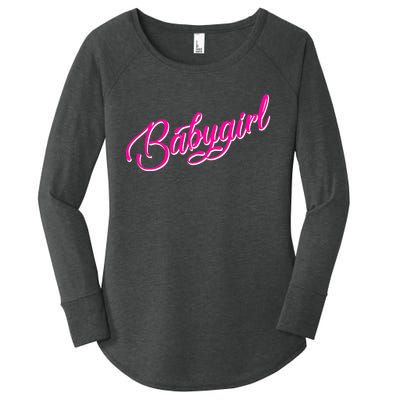 Babygirl Bdsm Little Baby Girl My Daddy Women's Perfect Tri Tunic Long Sleeve Shirt