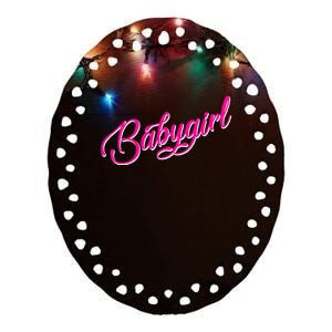 Babygirl Bdsm Little Baby Girl My Daddy Ceramic Oval Ornament