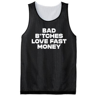 Bad BTches Love Fast Money Mesh Reversible Basketball Jersey Tank