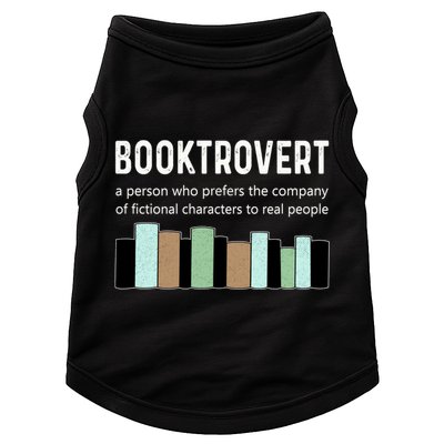 Booktrovert Book Lover Book Worm Reading Nerd Bookshelf Gift Doggie Tank