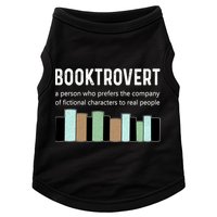 Booktrovert Book Lover Book Worm Reading Nerd Bookshelf Gift Doggie Tank