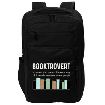 Booktrovert Book Lover Book Worm Reading Nerd Bookshelf Gift Impact Tech Backpack