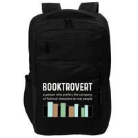 Booktrovert Book Lover Book Worm Reading Nerd Bookshelf Gift Impact Tech Backpack