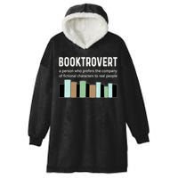 Booktrovert Book Lover Book Worm Reading Nerd Bookshelf Gift Hooded Wearable Blanket