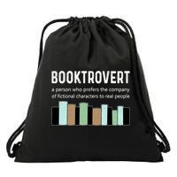 Booktrovert Book Lover Book Worm Reading Nerd Bookshelf Gift Drawstring Bag