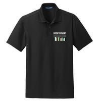 Booktrovert Book Lover Book Worm Reading Nerd Bookshelf Gift Dry Zone Grid Polo