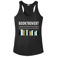 Booktrovert Book Lover Book Worm Reading Nerd Bookshelf Gift Ladies PosiCharge Competitor Racerback Tank