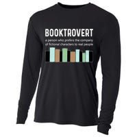 Booktrovert Book Lover Book Worm Reading Nerd Bookshelf Gift Cooling Performance Long Sleeve Crew