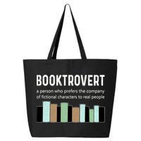 Booktrovert Book Lover Book Worm Reading Nerd Bookshelf Gift 25L Jumbo Tote