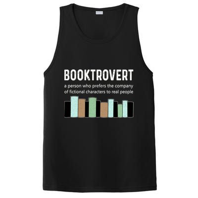 Booktrovert Book Lover Book Worm Reading Nerd Bookshelf Gift PosiCharge Competitor Tank