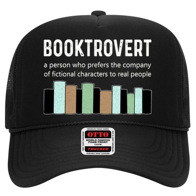 Booktrovert Book Lover Book Worm Reading Nerd Bookshelf Gift Trucker Hat