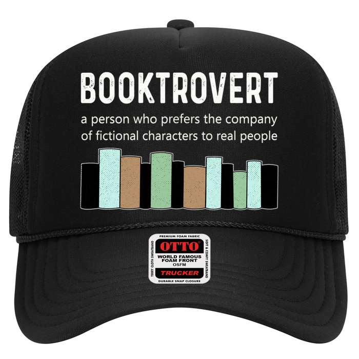 Booktrovert Book Lover Book Worm Reading Nerd Bookshelf Gift Trucker Hat