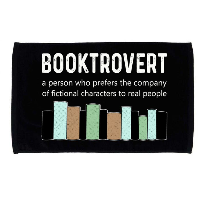Booktrovert Book Lover Book Worm Reading Nerd Bookshelf Gift Microfiber Hand Towel