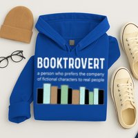 Booktrovert Book Lover Book Worm Reading Nerd Bookshelf Gift Hoodie