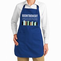 Booktrovert Book Lover Book Worm Reading Nerd Bookshelf Gift Apron