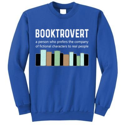 Booktrovert Book Lover Book Worm Reading Nerd Bookshelf Gift Sweatshirt