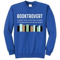 Booktrovert Book Lover Book Worm Reading Nerd Bookshelf Gift Sweatshirt