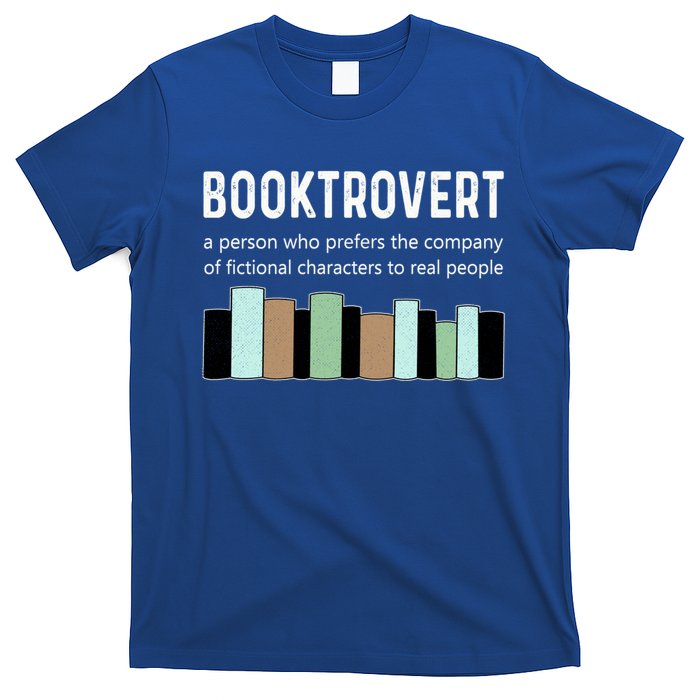 Booktrovert Book Lover Book Worm Reading Nerd Bookshelf Gift T-Shirt