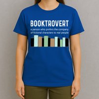Booktrovert Book Lover Book Worm Reading Nerd Bookshelf Gift T-Shirt