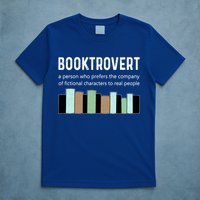 Booktrovert Book Lover Book Worm Reading Nerd Bookshelf Gift T-Shirt