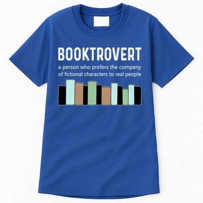 Booktrovert Book Lover Book Worm Reading Nerd Bookshelf Gift Tall T-Shirt